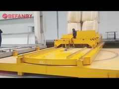 Heavy Duty Rail 360°Turntable Cart,Telecontrol Operate Ferry Transfer Trolley