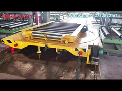 Customized Roller Rail Transfer Cart,5 Tonne Electrical Turntable Transfer Trolley
