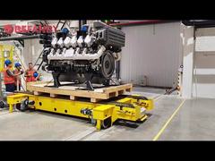 Customized Double Chain Conveyor Transfer Trolley,Can Automatically Charge RGV Cart