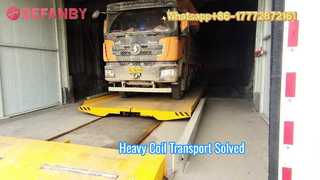 Customized Electrical Transfer Trolley on Rail,50T Mobile Reel Transfer Cart