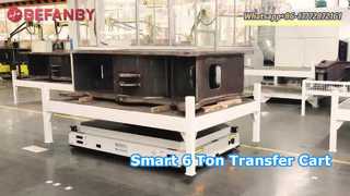 Customized QR Code Navigation Automatic Guided Vehicle,6 Ton Capacity Trackless Transfer Carts