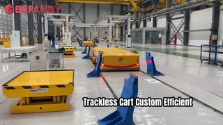 Production Line Customized RGV Cart,Fixed-point Parking Battery Rail Transfer Cart