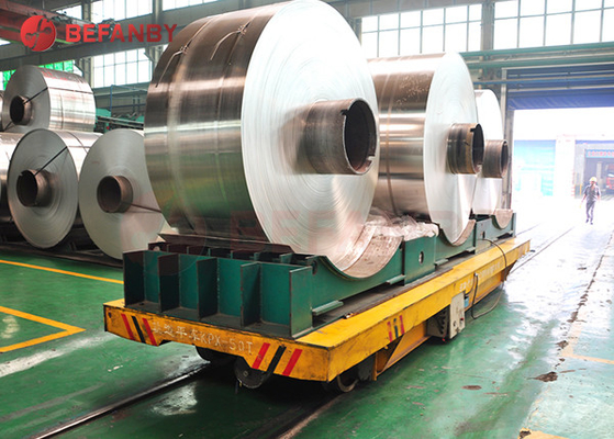 Heavy Load Electric 50t Coil Transfer Bogie