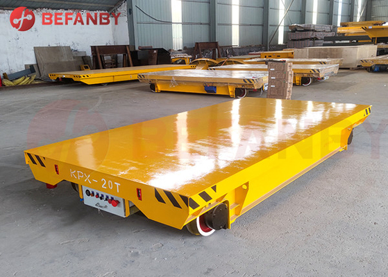 Platform Electric Material Handling Cart 15 Ton On Rail