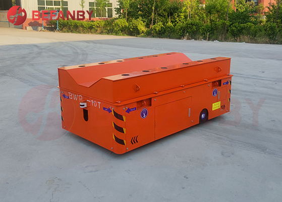 10 Tonne Trackless Transfer Cart Battery Operated With Rubber Wheels Move