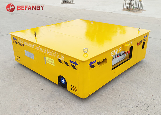 Q235B Steel Wireless Trackless Transfer Cart Battery Driven 25 Tons