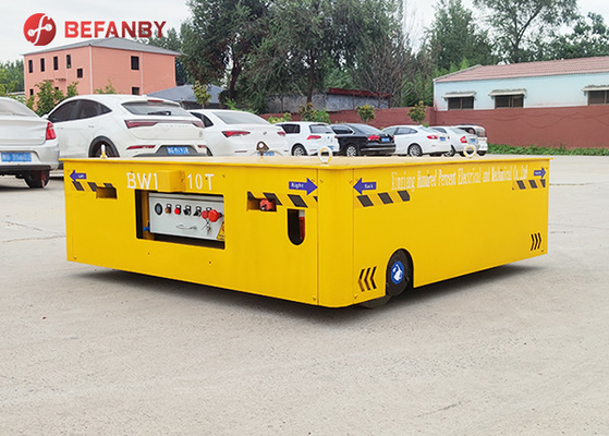 Q235B Steel Wireless Trackless Transfer Cart Battery Driven 25 Tons