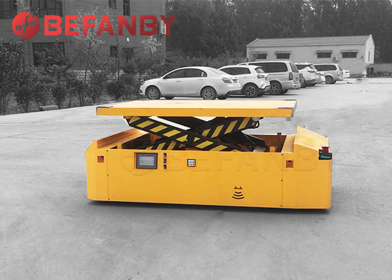 Lithium Battery Electric Agv Steerable Lift Transfer Cart