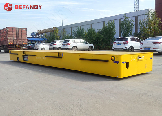 Steerable Electric Trackless Transfer Cart 30 Ton For Workshop