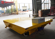 35t Motorized Rail Transfer Cart For Factory Transport Cable Drum Plate
