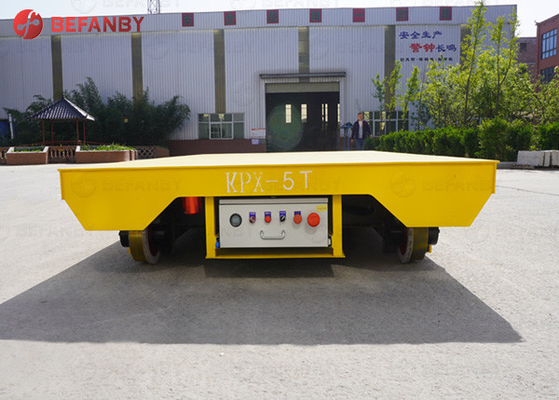 Warehouse Flatbed Electric Trolley For Mold Transfer