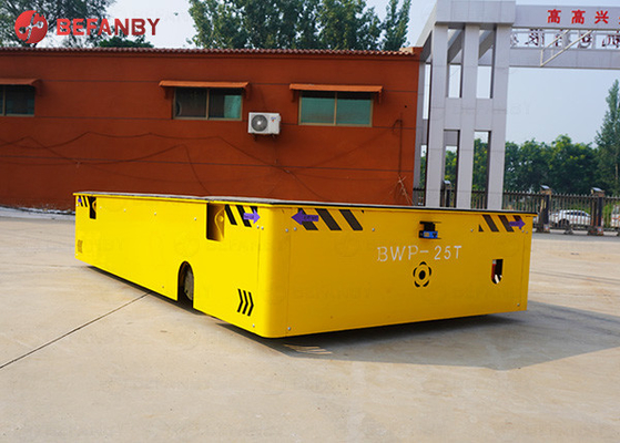 Trackless Steel Structure Flat Industrial Transfer Trolley