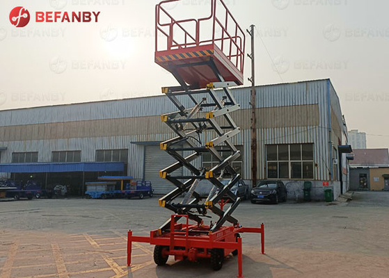 Rough Terrain Traction Mobile Trailer Scissor Lift