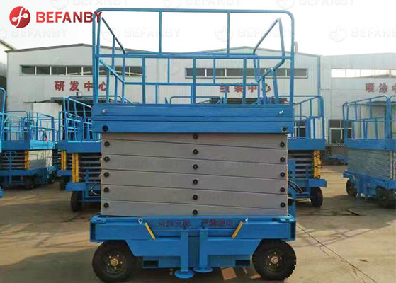 Cleaning Elevator Hydraulic Towed Scissor Lift Platform