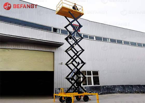 Hand Operated Lifting Table For Aerial Working