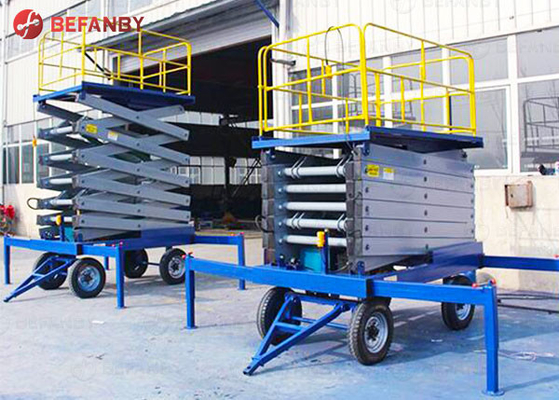 Rough Terrain Traction Mobile Trailer Scissor Lift