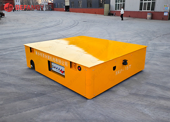 Battery Trackless Transfer Cart With PU Wheel