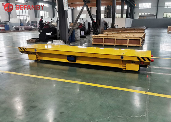 Motorized Steel Factory Flatbed Rail Transfer Cart