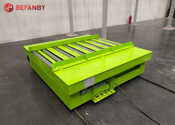 Roller Table Type Scissor Lift Electric Transfer Cart