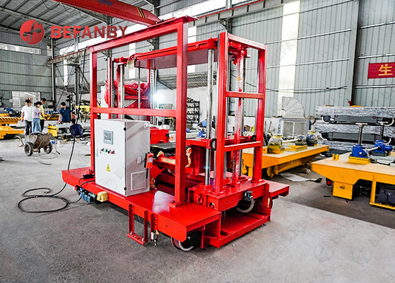 Simple Structure Industrial Light Factory Sliding Line Rail Transfer Cart
