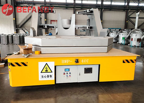 40 Ton Battery Operated Transfer Cart For Pouring Molten Aluminum