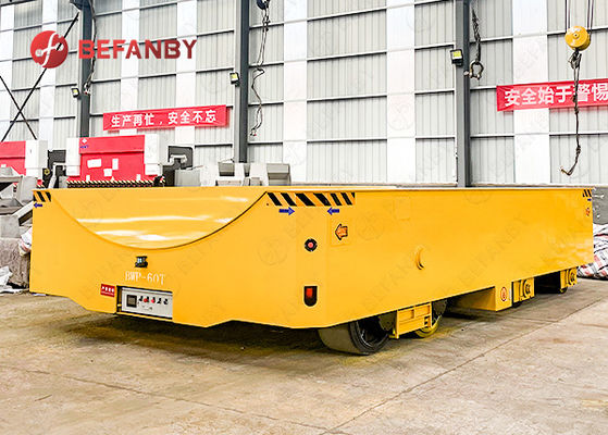 Customized Curved Tabletop Railess Motorized Transfer Trolley with High Strength Frame