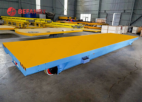 20 Tonne battery rail transfer trolley with customized Wheels