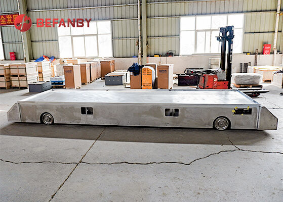 Custom Extended Size Sliding Contact Line Powered Rail Transfer Cart With 1-100T Load Capacity