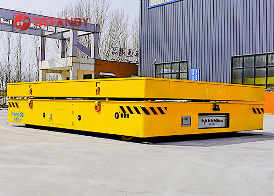 Easy Operation 30 Tonne Q235 Battery Powered Trackless Transfer Cart For Mold Factory