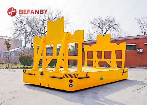 Customized Load Capacity Battery Operated Trackless AGV Transfer Cart with Intelligent Navigation System