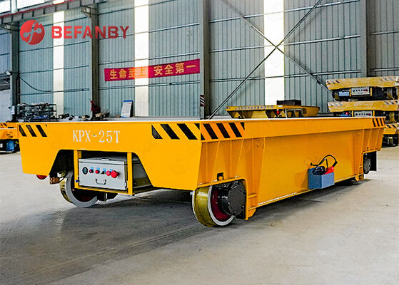25 Tonne Battery Operated Rail Transfer Cart with High-Strength Steel Construction