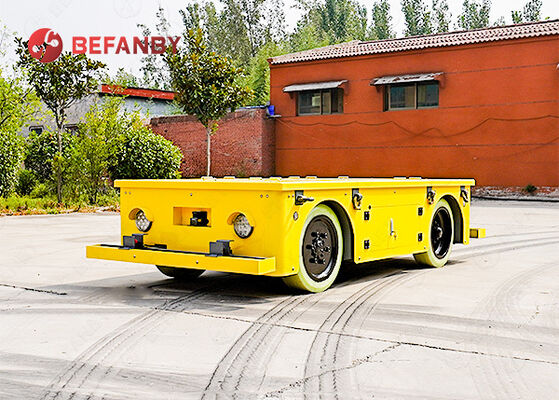 5 Ton trackless transport trolley with PU wheels