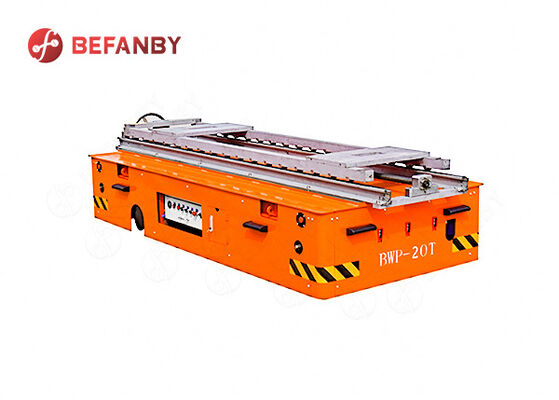 CE Certificated 20 Ton Trackess Transfer Cart With Chain-conveyor Transport
