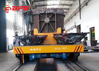 High Temperature Proof Material Handling Trolley , Molten Metal Motorized Rail Cart Anti Explosion