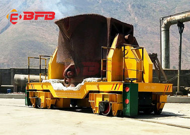 Wheel Type Molten Ladle Carrier Cart Slag Pot Transport 1500 ton