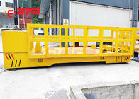 2019 Cheap Electric Outdoor Material Handling Lifting Equipment , Yellow Heavy Load Rail Transfer Car