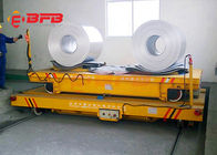 Intelligent Charger Battery Operated Steel Coil Transfer Car Moving On Rail Road 50 Metric Ton Capacity