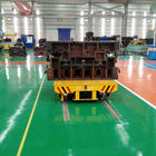 On Rail Hydraulic Lifting Transfer Cart High Frequency Powerful For Workshop