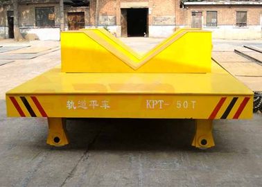 Heavy Duty Coil Transfer Cart , V Frame Electric Motorized Transfer Trolley