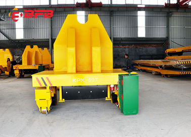 Customized Steel Rail Transfer Trolley , Scale / Screen Electric Transfer Cart