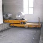 Crossing Rail Transfer Cart , Wide Gauge Electric Flatbed Cart For Warehouse