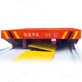 High Frequency Industrial Transfer Car Sliding Wire Powered Low Platform