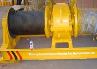 Fast Speed Transfer Cart Accessories Double Drum Electrical Wire Rope Winch For Shipyard