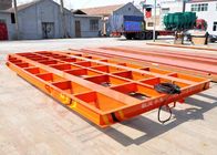 300T Capacity Electric Transfer Cart Four Caste Steel Wheels Cable Powered