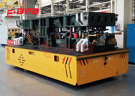 Electric Bay Handling Trackless Mold Transfer Cart Heavy Duty For Foundry