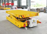 Hydraulic Motorized Rail Battery Transfer Cart For Processing Line