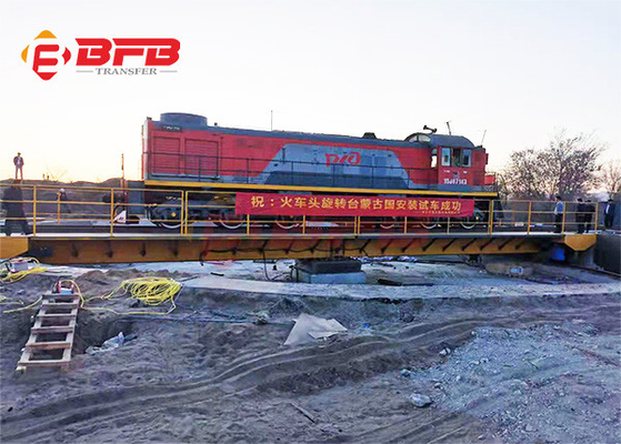 Custom Electric Industrial Transfer Car Free Rotating Railroad Train Turntable Design