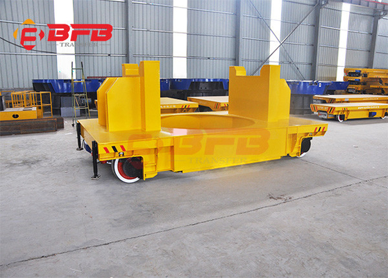 Battery Power 40t Ladle Transfer Cart , Steel Electric Rail Transfer Trolley