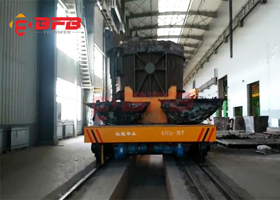 Motorized Railway Ladle Transfer Cart With Heat Proof