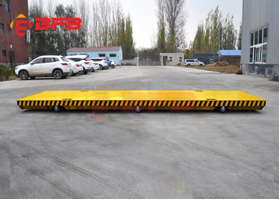 0 - 20m/Min Rail Guided Battery Drive Platform Cart 60 Ton